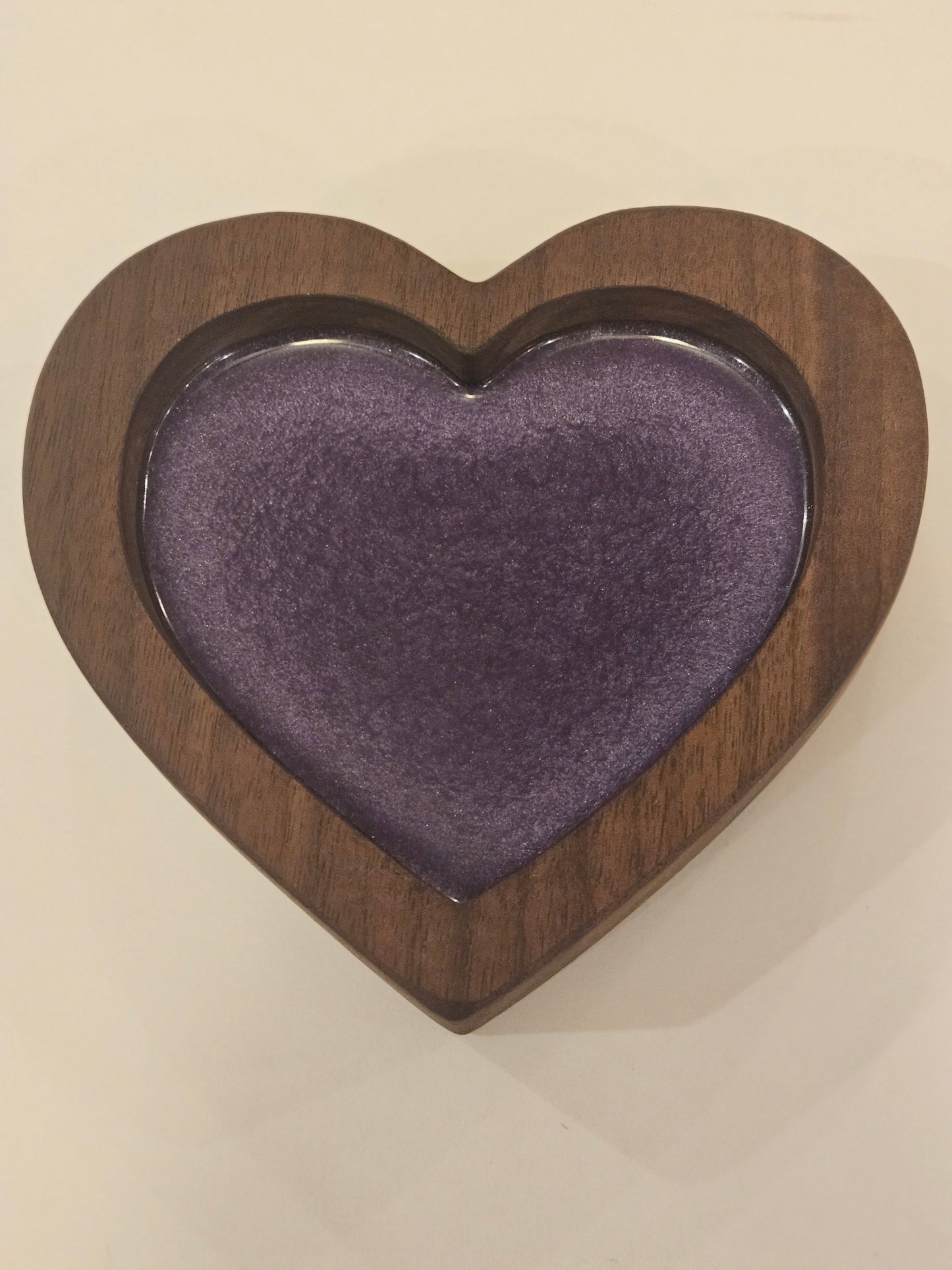 Walnut Heart Trays
