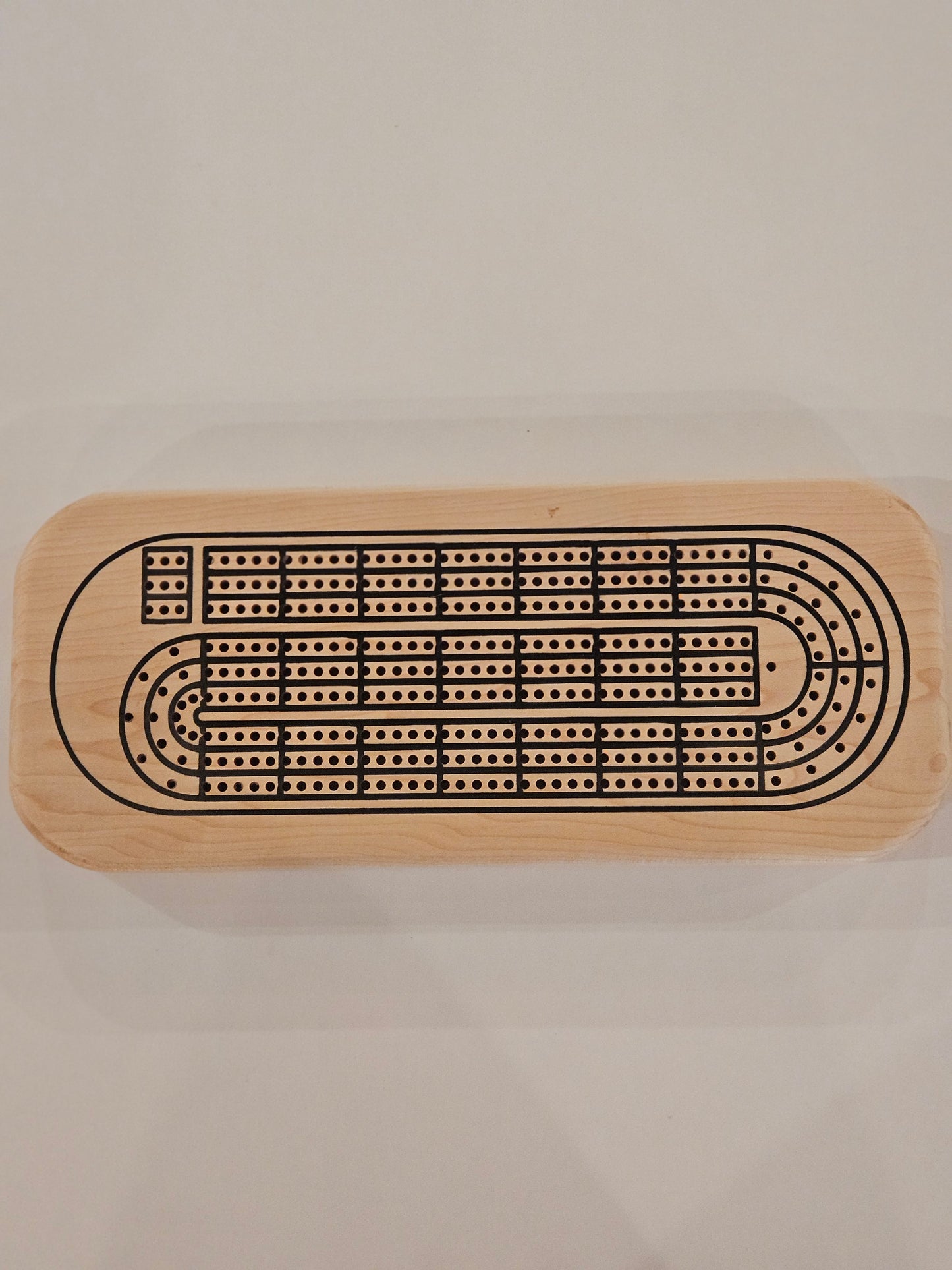 Three Player Cribbage Board, various woods