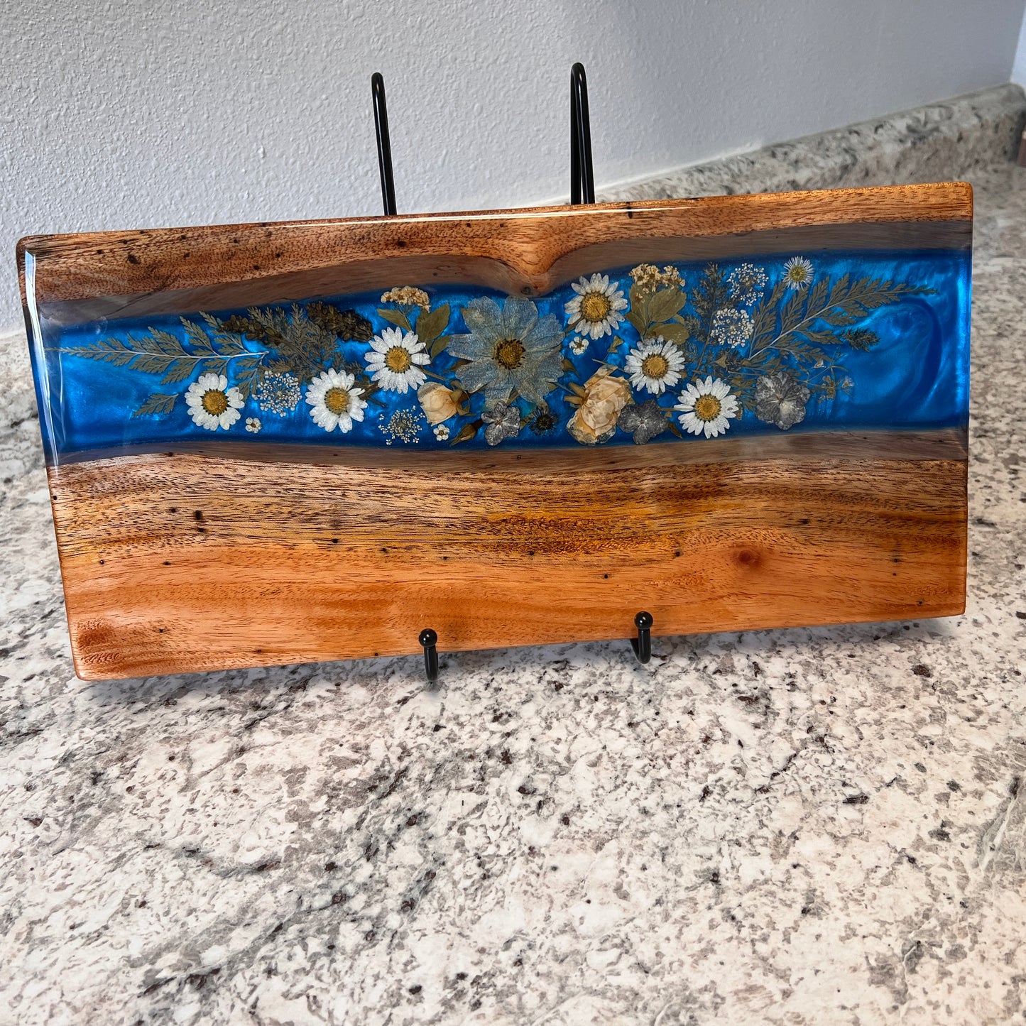 Koaiʻa and Dried Flowers Charcuterie Board