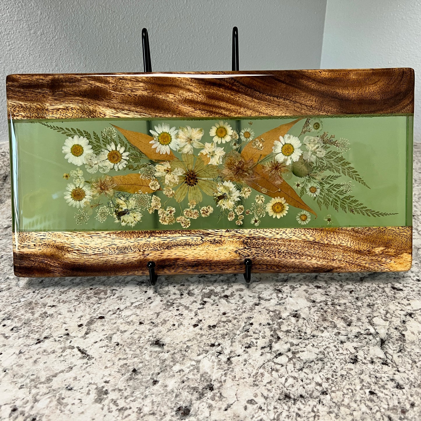 Koaiʻa and Dried Flowers Charcuterie Board