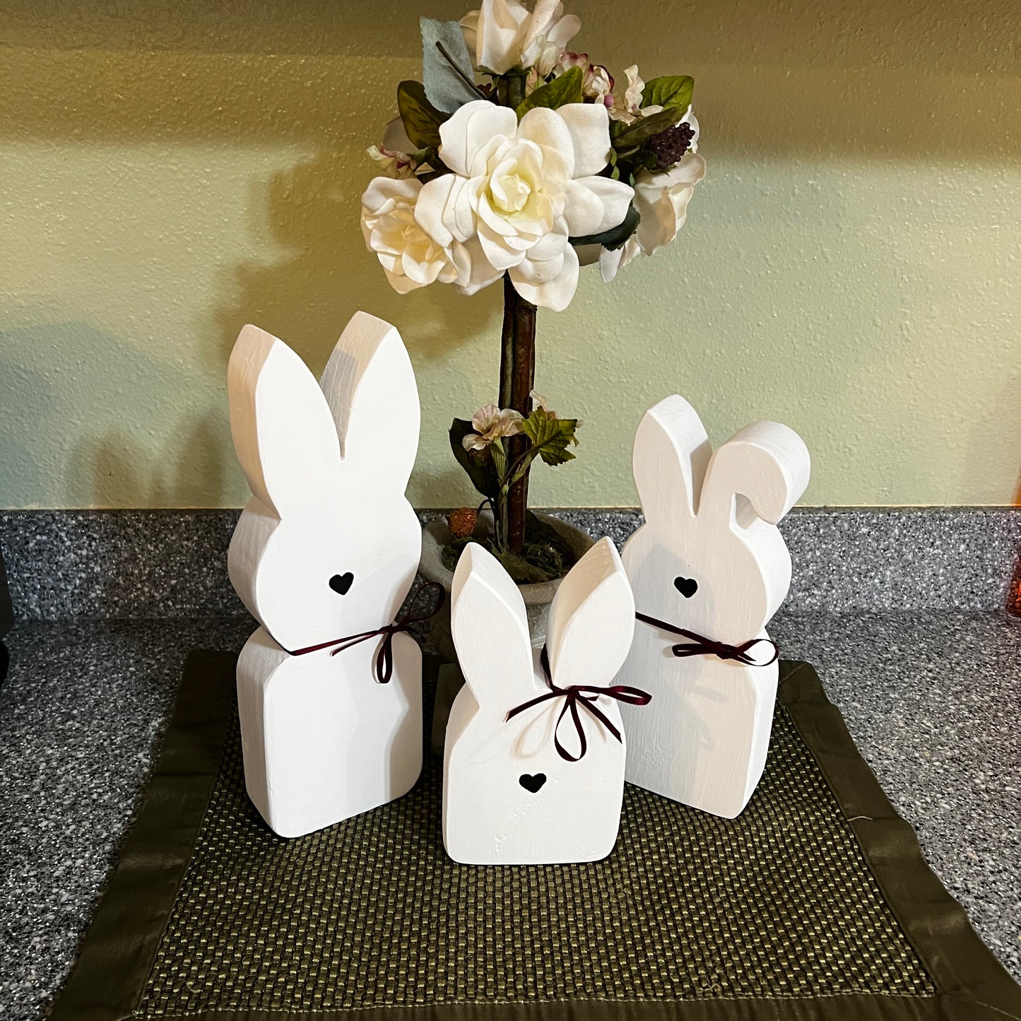 3-piece set, Spring bunnies