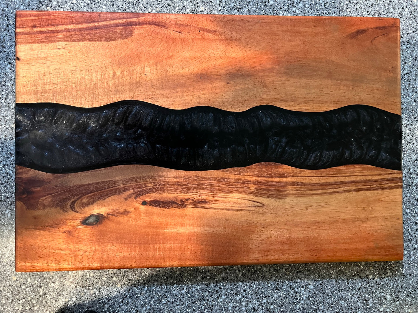 CRL05 Maui Island Koa Wood and Resin Charcuterie Board