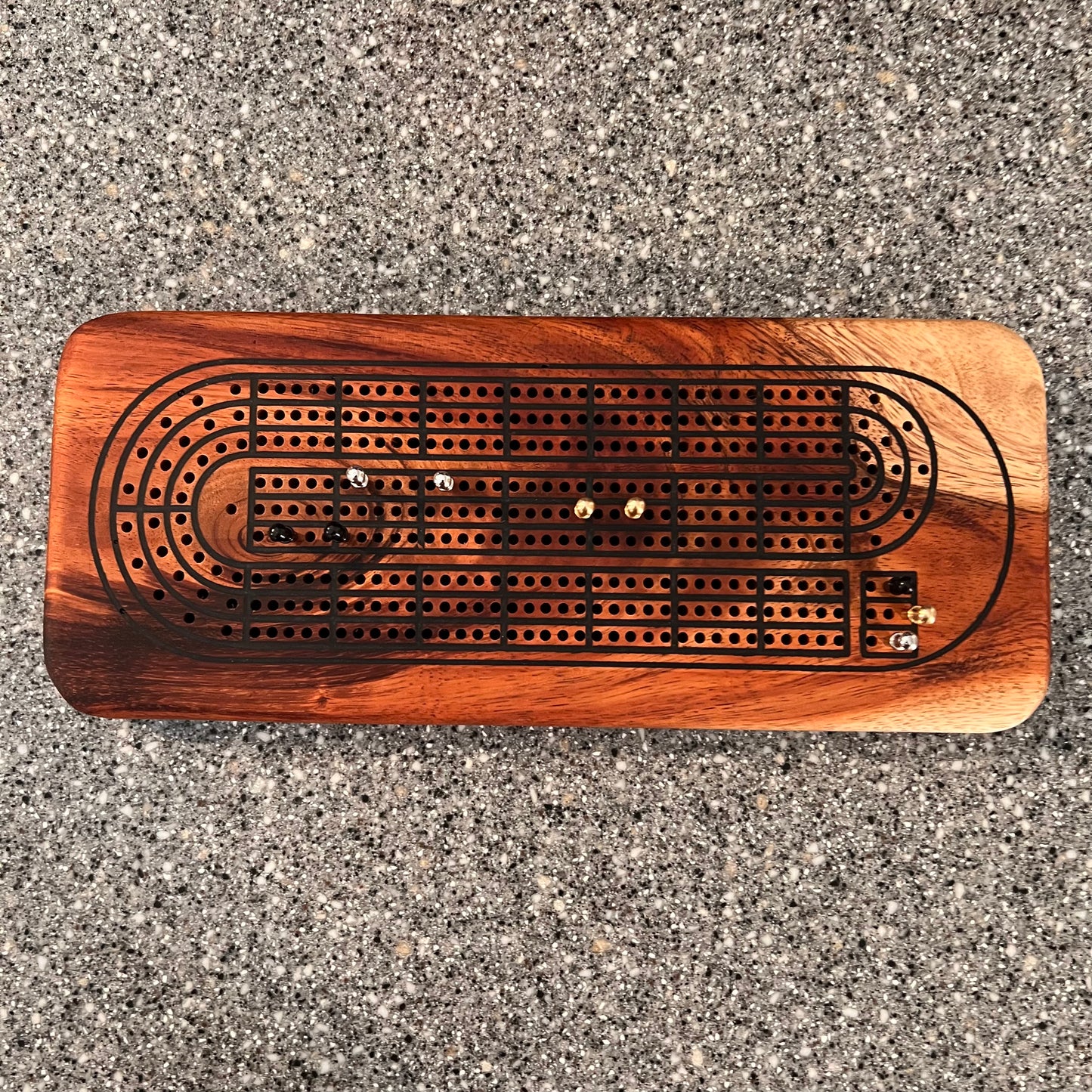 Koa Cribbage Board