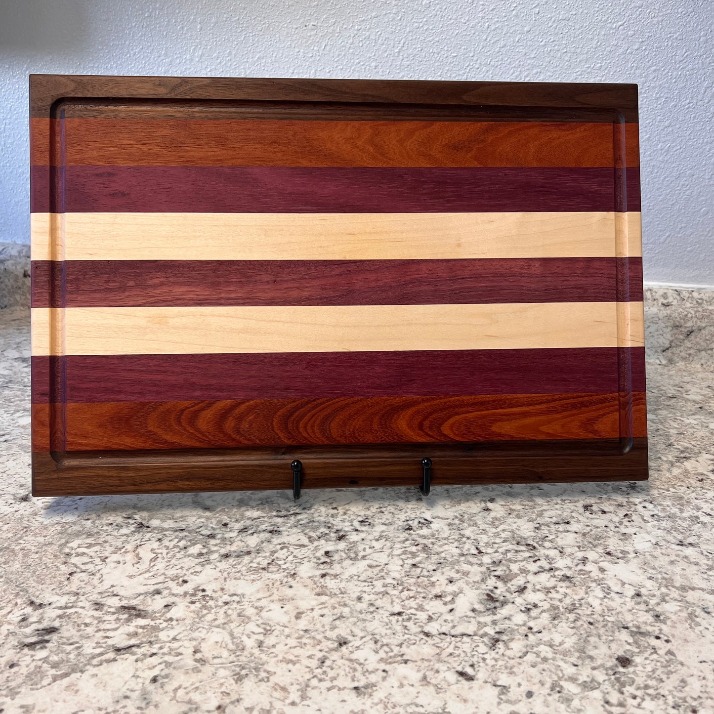 CBL4 Walnut, Mahogany, Purple Heart, and Maple Cutting Board