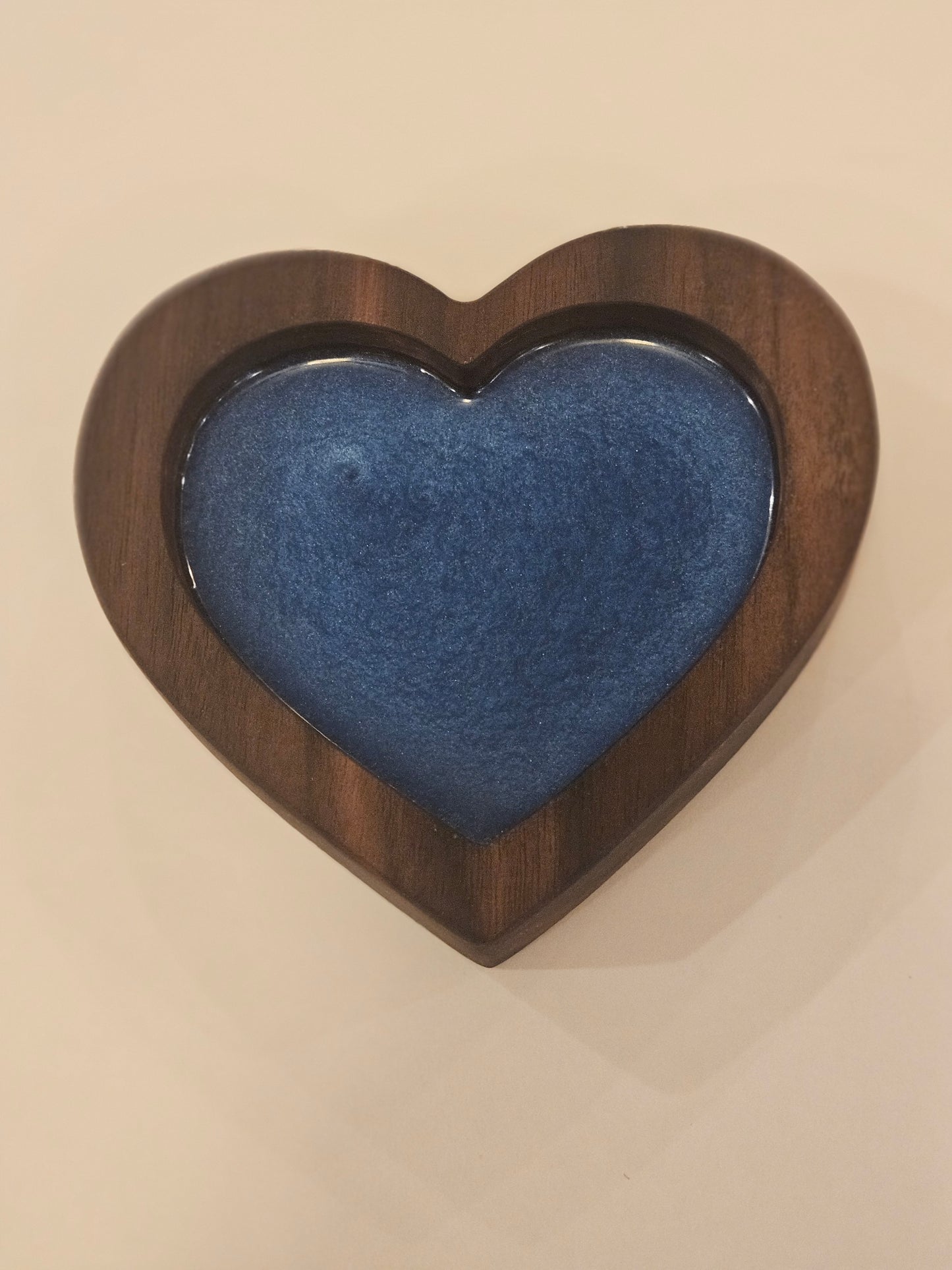 Walnut Heart Trays