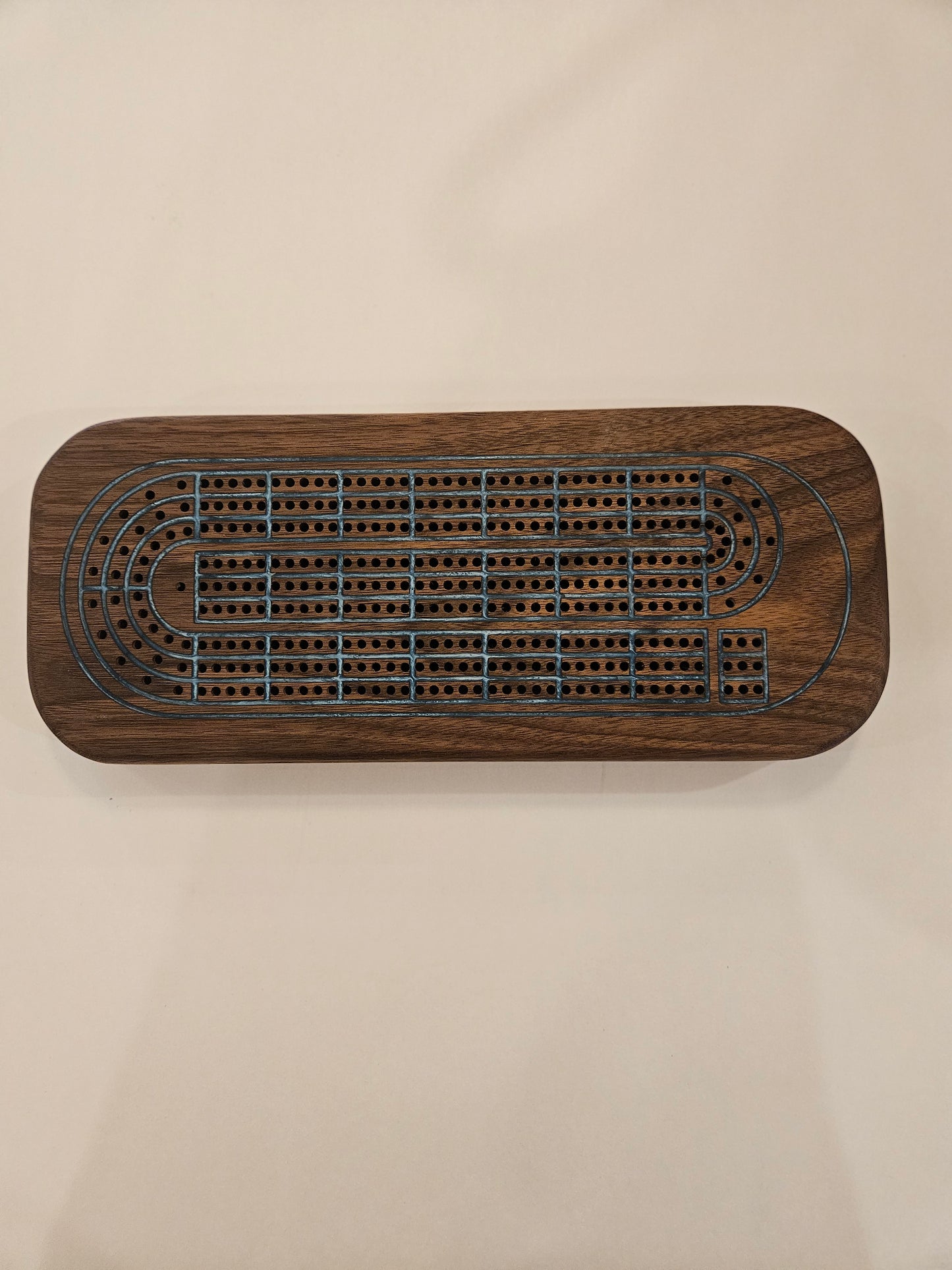 Three Player Cribbage Board, various woods