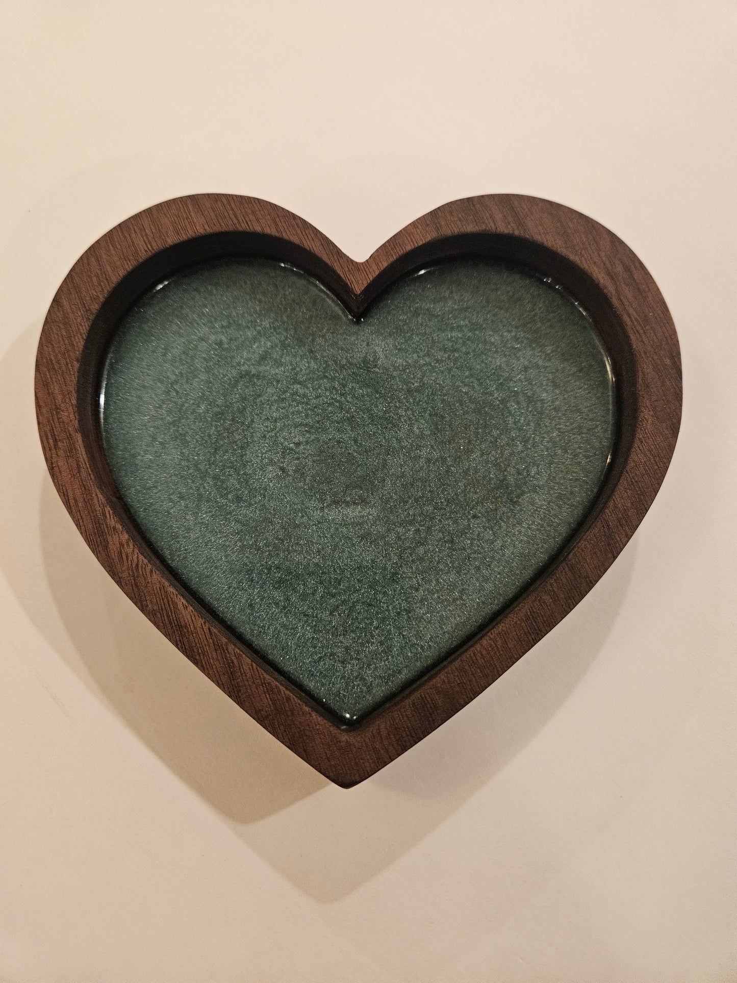 Walnut Heart Trays