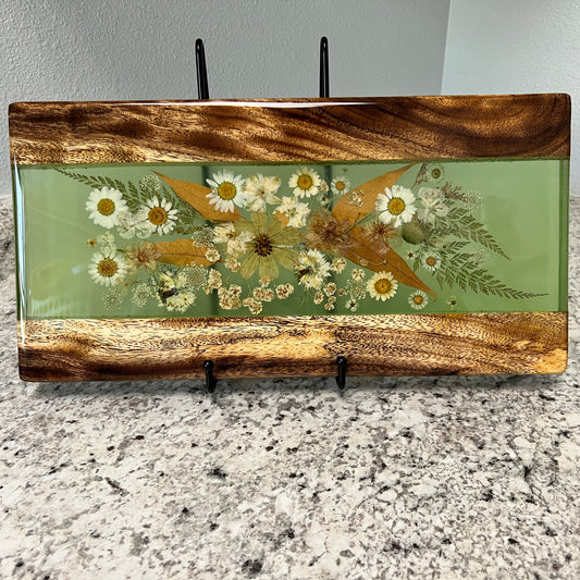 Koaiʻa and Dried Flowers Charcuterie Board