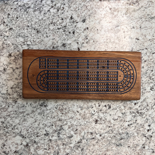 Three Player Cribbage Board, various woods