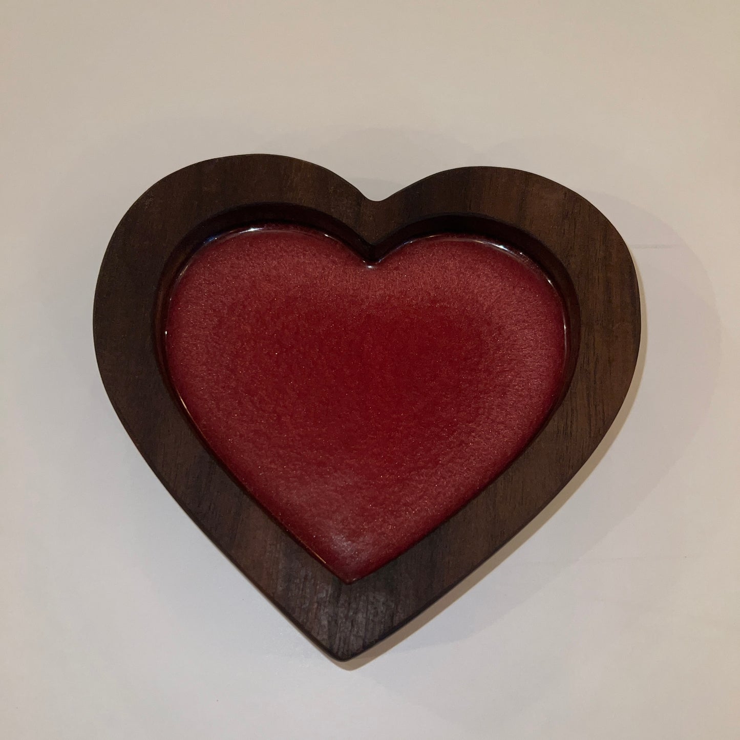 Walnut Heart Trays