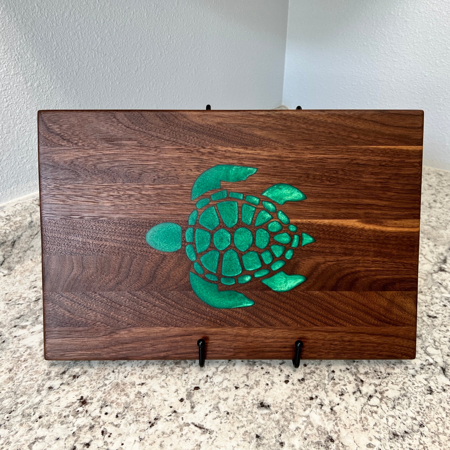 Small Walnut Charcuterie/Cutting Board with Honu