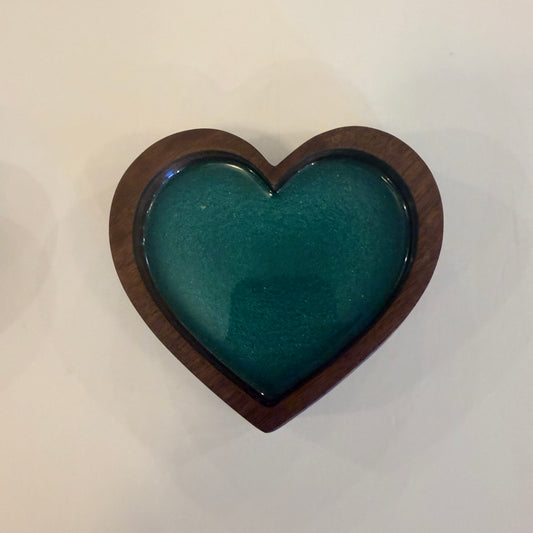 Small Walnut Heart Trays