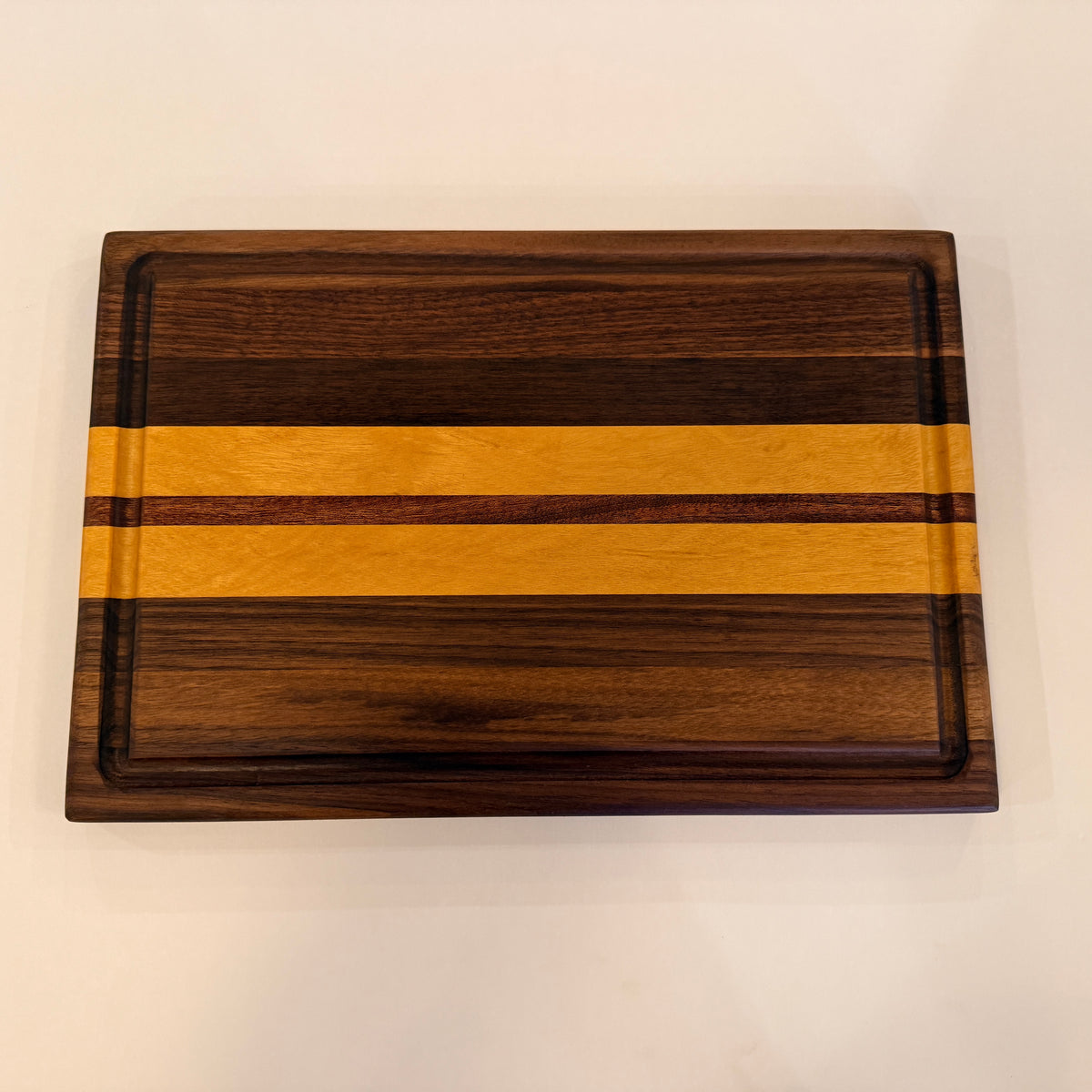 Walnut, Yellow Heart , Purple Heart