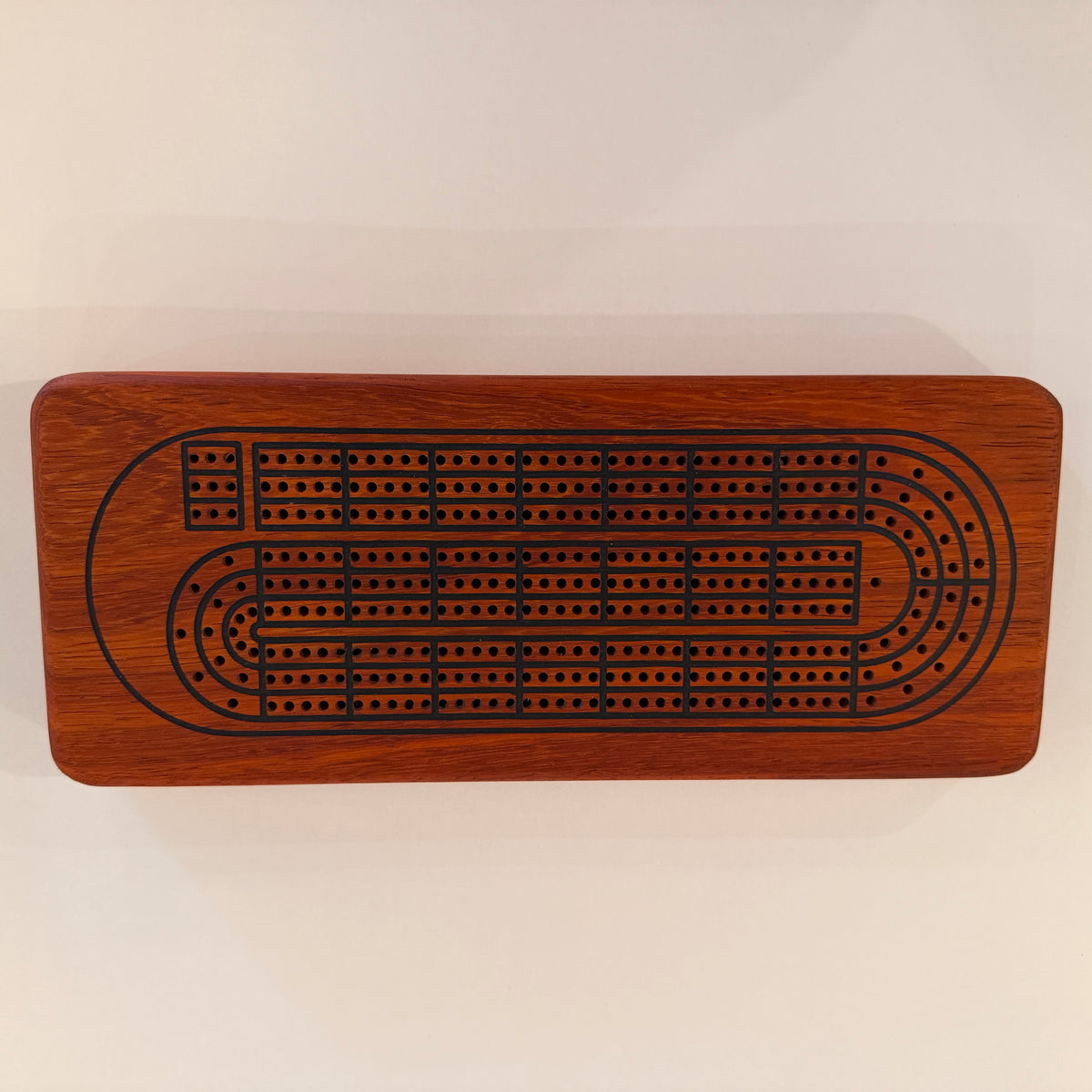 Three Player Cribbage Board, various woods