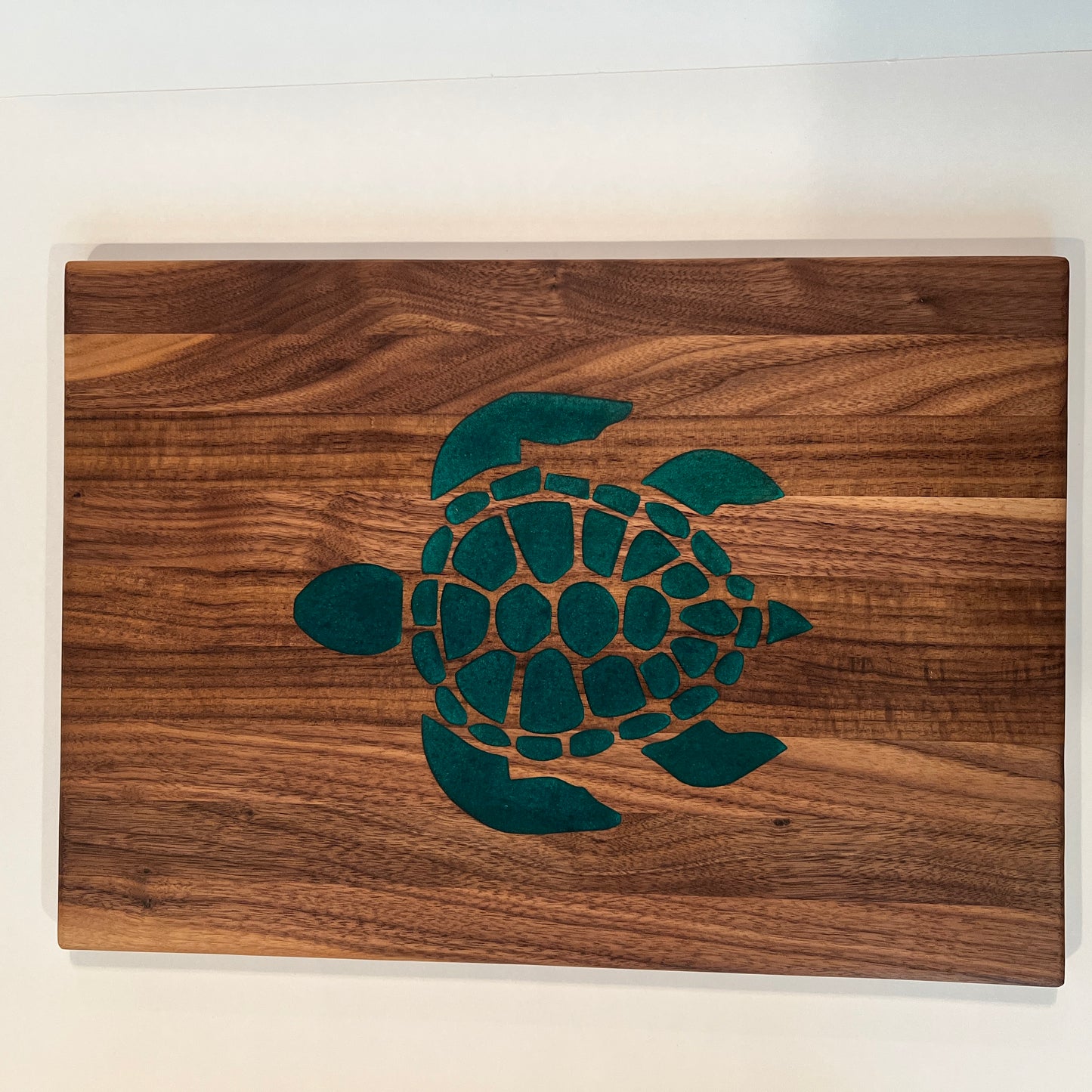 Large Walnut Charcuterie/Cutting Board with Honu